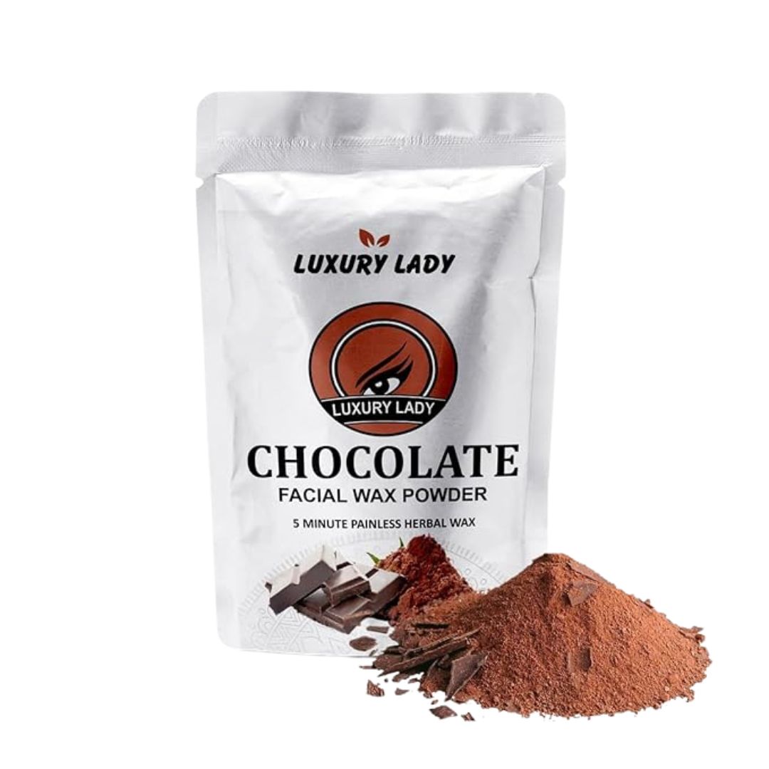 Chocolate Flavour 5-Minute Hair Removal Wax Powder | Painless Hair Removal for Women & Men | Smooth & Soft Skin | No Heat, No Strips | Natural & Gentle Formula 100g