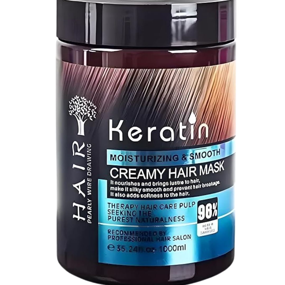 BLUSET Professional Keratin Cream Hair Mask-Floral, Moisturizing & Smoothing For Dry Damaged (800 Gm),1 Count
