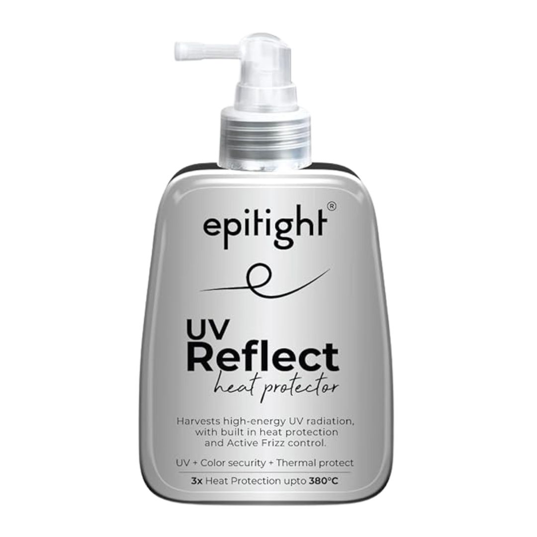 Epitight UV Reflect Heat Protector Spray | SPF For Hair | Lightweight and Non-Greasy | Active Frizz Control | UV + Colour Protection + Heat Protection upto 380°C | 120ml