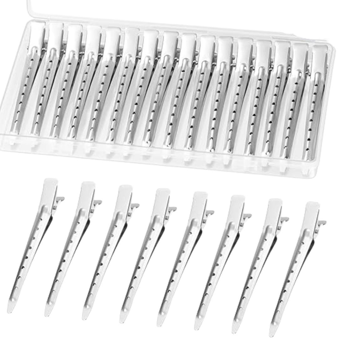 INSIME Alligator Section Clips for Hair Styling | Salon Steel Crocodile and Duckbill Clips for Women