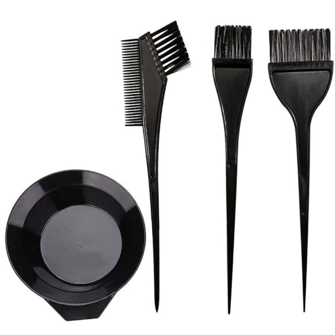 Faigy Hair Dye Color Brush and Bowl Set, 4Pcs Color Brushes Tool Mixing Kit Tint Comb for Hair Tint Dying Coloring Applicator