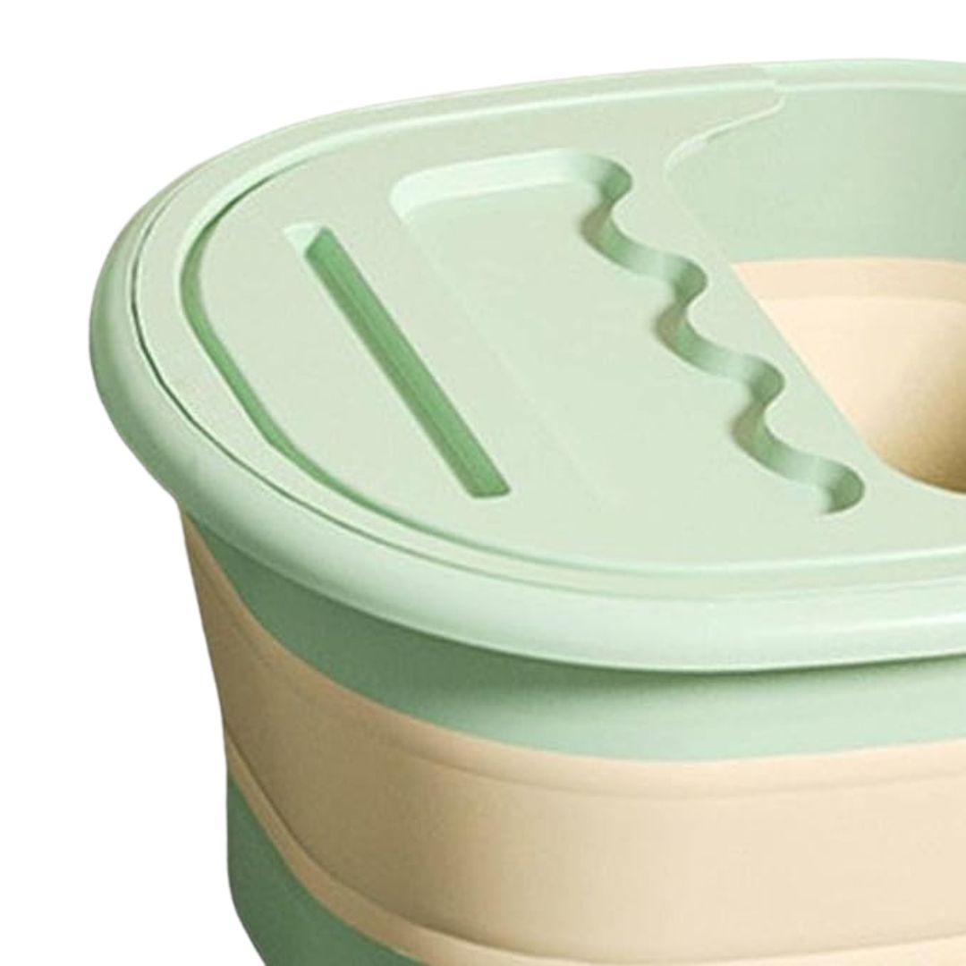 Sweetjoy Foot Soaking Tub Massager Foldable Foldable Foot Spa & Bubble Pedicure Manicure Tub for Home & Salon, Stress & Tiredness Relief, No Power Or Battery Require Brand: Sweetjoy