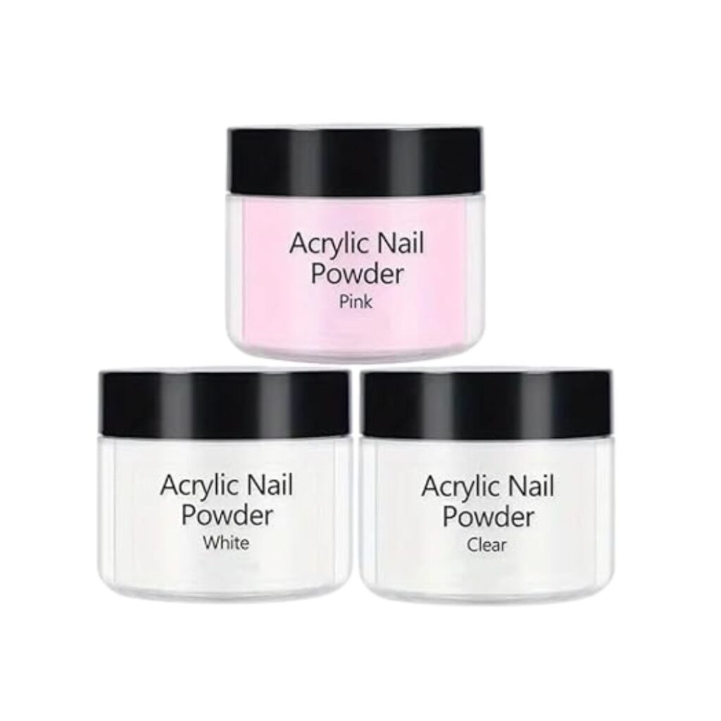 BELISMA Acrylic Powder Set of 3 Pink,Clear,White 30g Brand: BELISMA