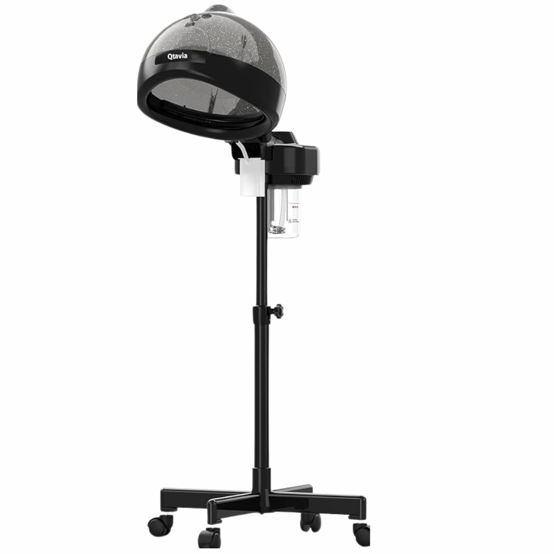 Professional Hair Steamer for Deep Conditioning, Hooded Dryer for Oil & Dye & Natural Hair, Mechanical Button & Knob Timing, Deep Moisturizing Hair Care, Hot Mist for Spa, Home Use, Salon